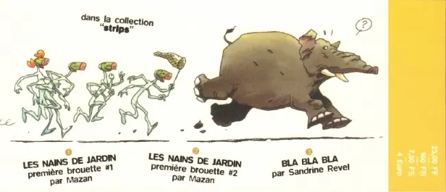 Verso de l'album Les Nains de jardin Première brouette 2