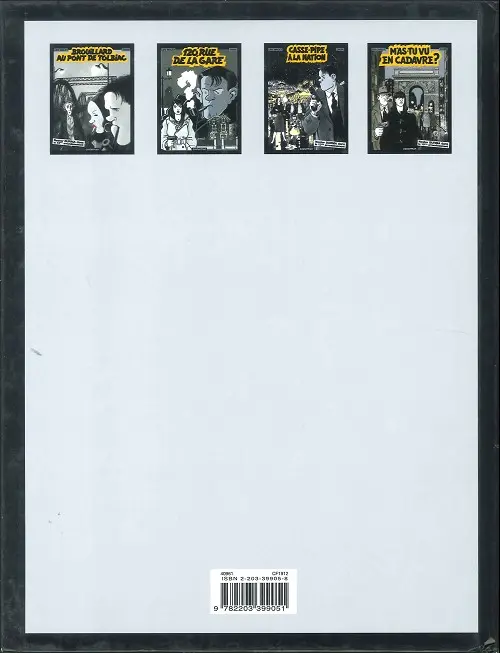 Verso de l'album Nestor Burma Tome 2 120, rue de la gare