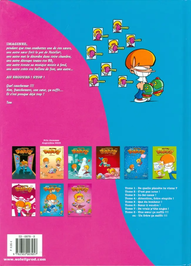 Verso de l'album Les P'tits diables Tome 8 Une sœur ça suffit !!!