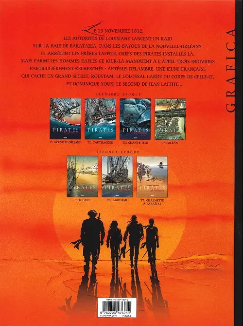 Verso de l'album Les Pirates de Barataria Tome 3 Grande-Isle