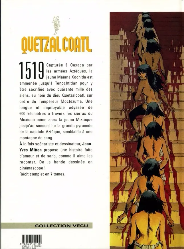 Verso de l'album Quetzalcoatl Tome 2 La montagne de sang