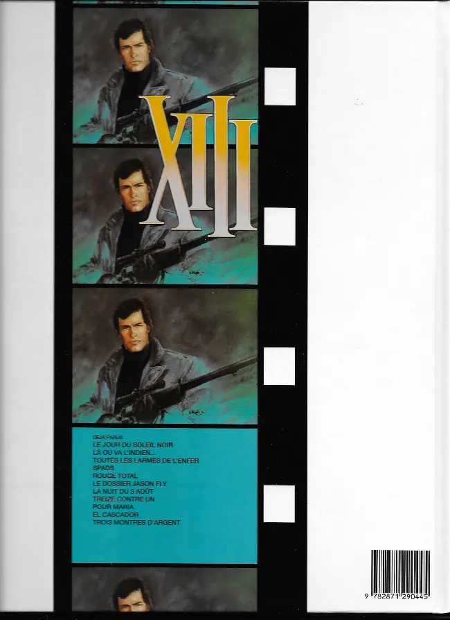 Verso de l'album XIII Tome 5 Rouge total