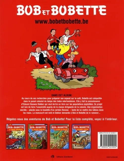 Verso de l'album Bob et Bobette Tome 310 Le demi multatuli