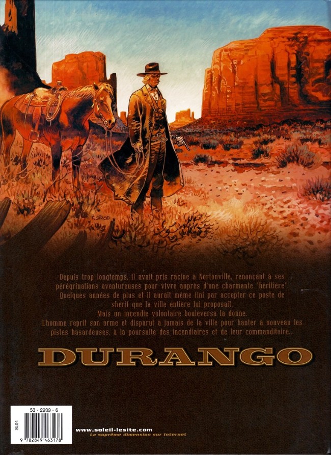 Verso de l'album Durango Tome 14 Un pas vers l'enfer