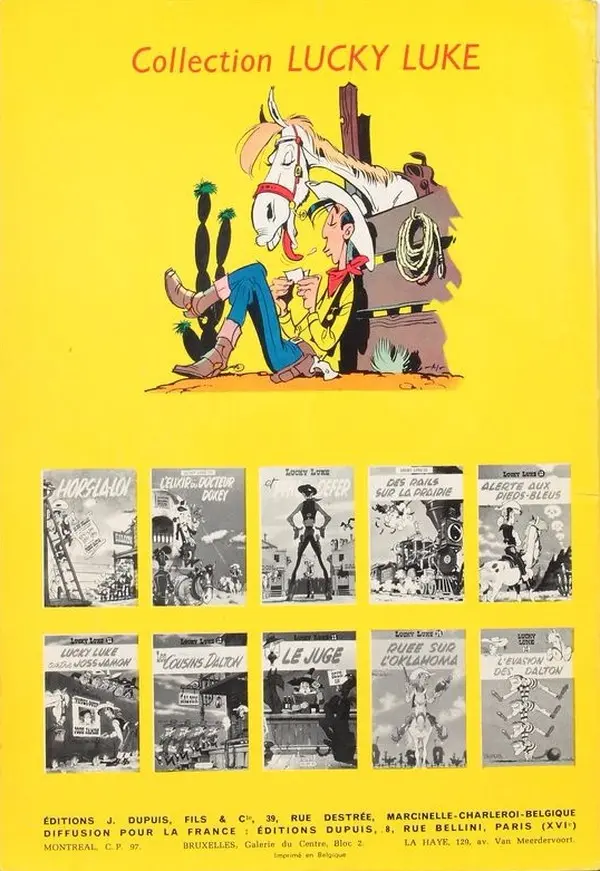 Verso de l'album Lucky Luke Tome 16 En remontant le Mississipi