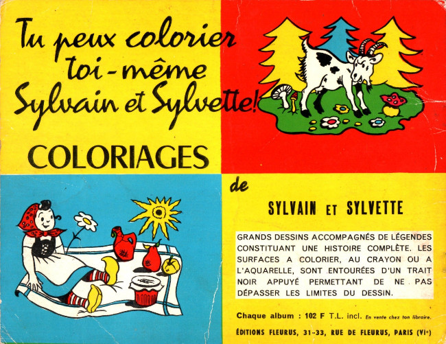 Verso de l'album Sylvain et Sylvette Tome 21 La chaumière libérée