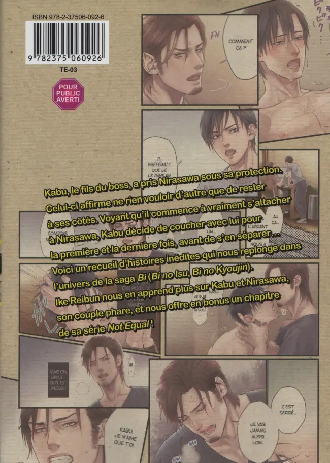 Verso de l'album Bi no Kyoujin ~X side'~