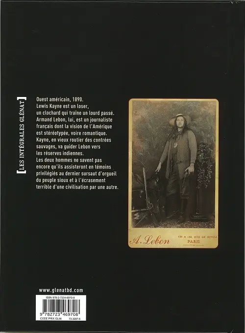 Verso de l'album Black Hills 1890