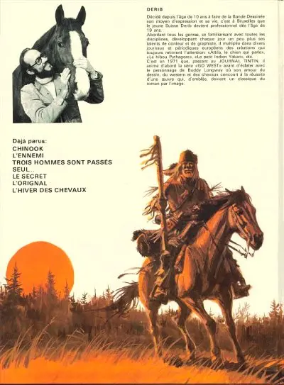 Verso de l'album Buddy Longway Tome 7 L'hiver des chevaux