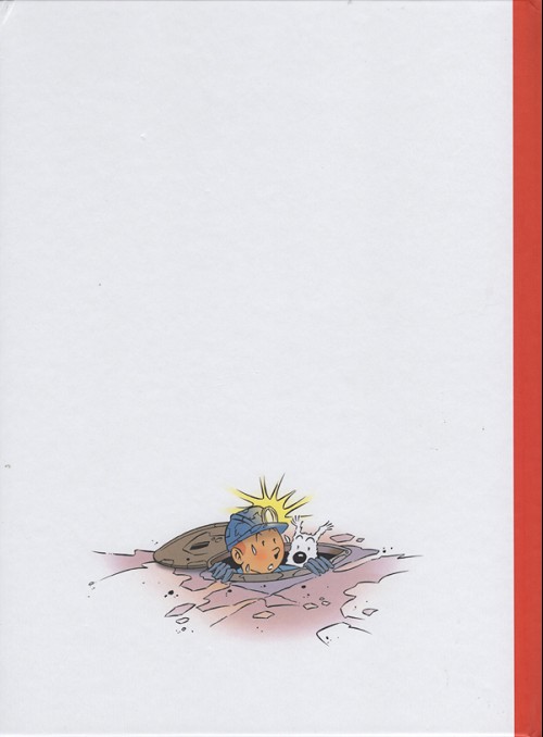 Verso de l'album Tintin La créature des abîmes