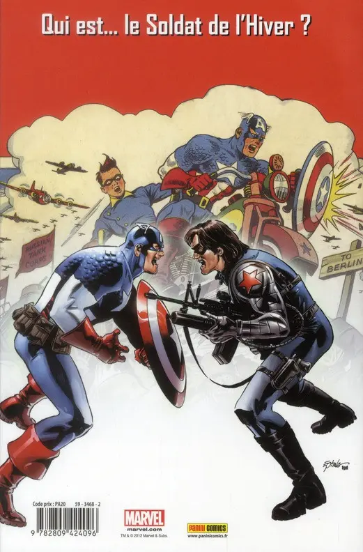 Verso de l'album Captain America Tome 2 La Légende Vivante