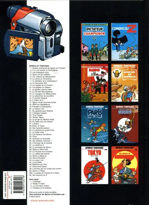 Verso de l'album Spirou et Fantasio Tome 11 Le gorille a bonne mine