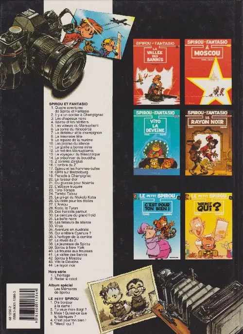 Verso de l'album Spirou et Fantasio Tome 37 Le réveil du Z