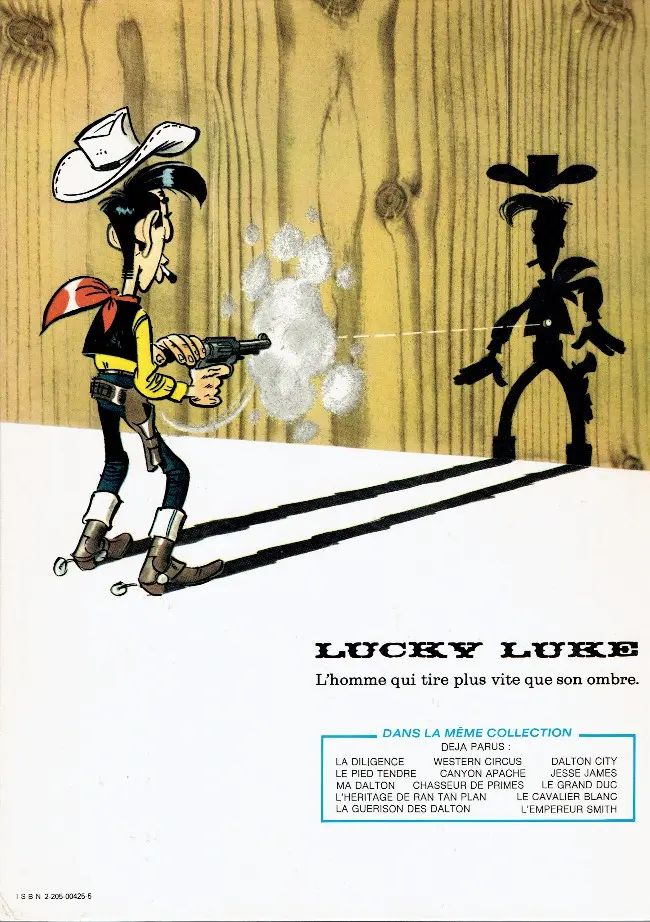 Verso de l'album Lucky Luke Tome 36 Western Circus