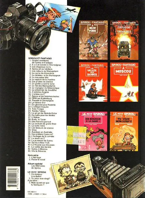 Verso de l'album Spirou et Fantasio Tome 35 Qui arrêtera cyanure ?