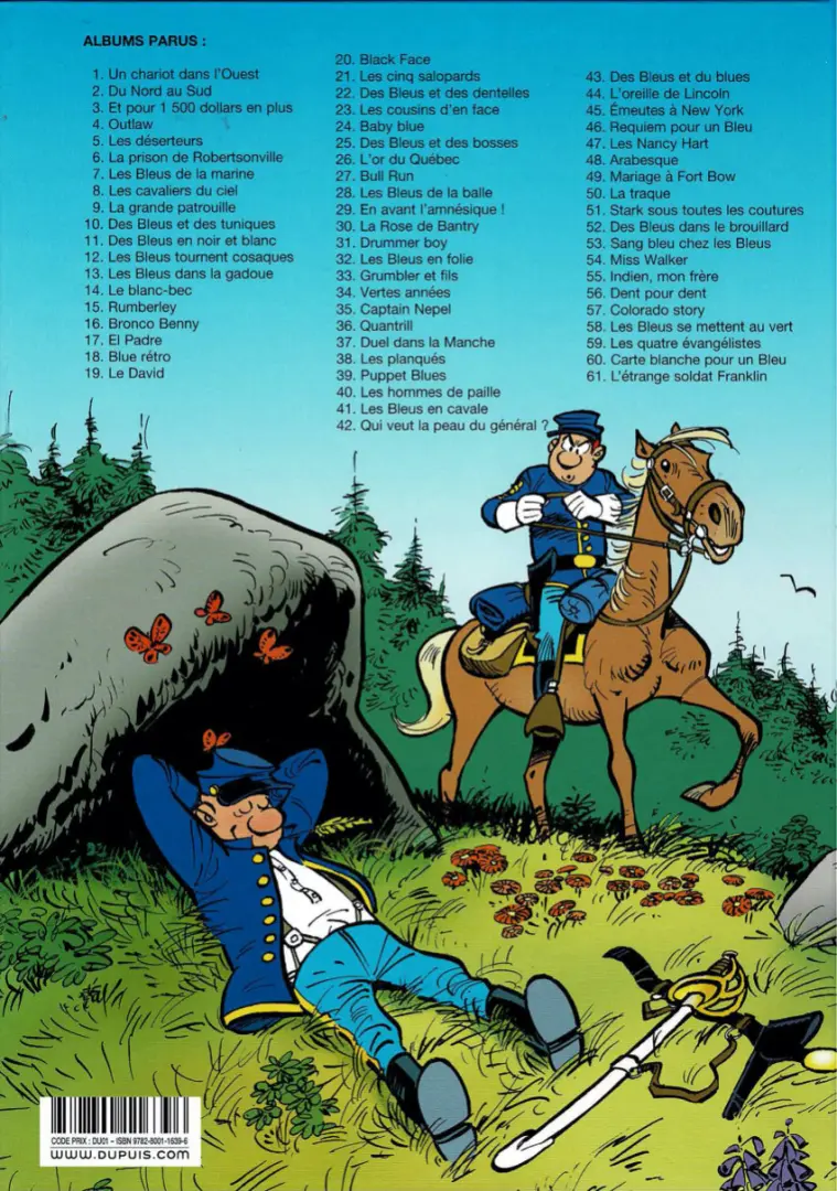 Verso de l'album Les Tuniques Bleues Tome 29 En avant l'amnésique !