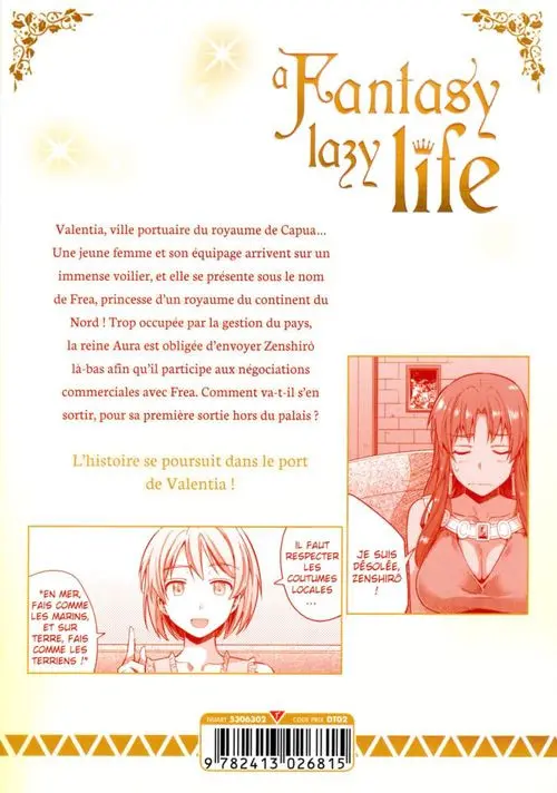 Verso de l'album A Fantasy lazy life 6