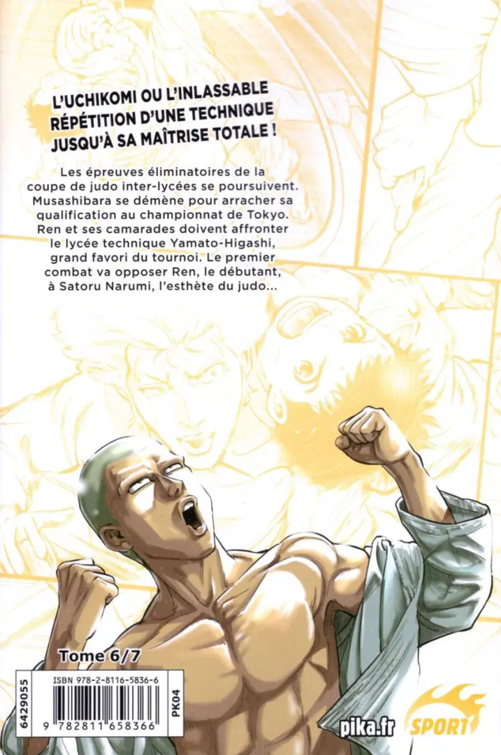 Verso de l'album Uchikomi ! : L'Esprit du Judo 6