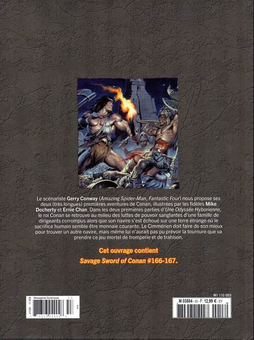 Verso de l'album The Savage Sword of Conan - La Collection Tome 53 Le sang des frères