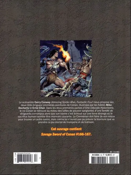 Verso de l'album The Savage Sword of Conan - La Collection Tome 53 Le sang des frères