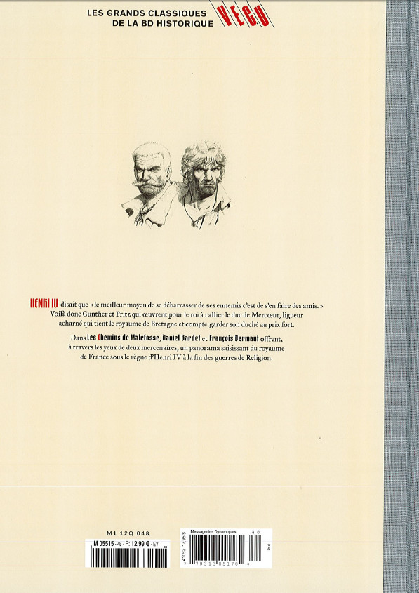 Verso de l'album Les grands Classiques de la BD Historique Vécu - La Collection Tome 49 Les Chemins de Malefosse - Tome XII : La Part du Diable