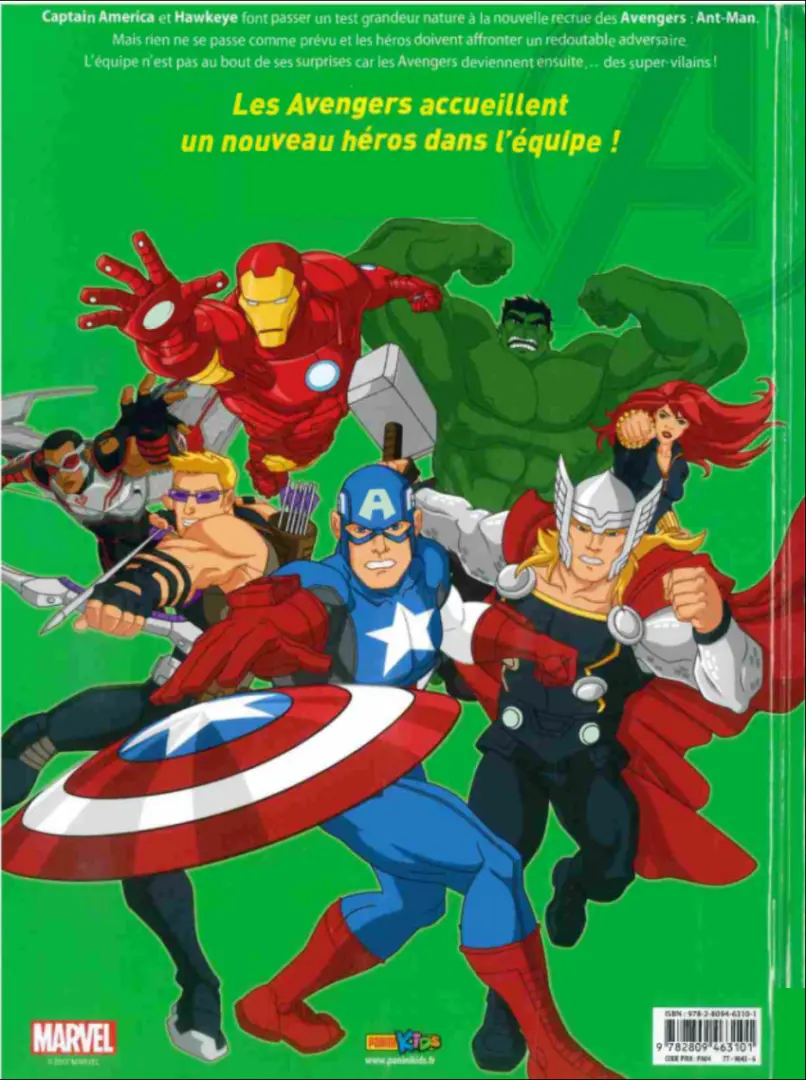 Verso de l'album The Avengers Tome 9 La nouvelle recrue