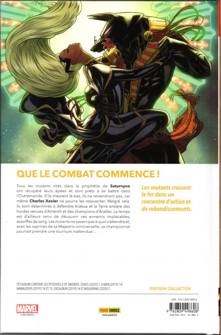 Verso de l'album X of Swords Volume 3/4