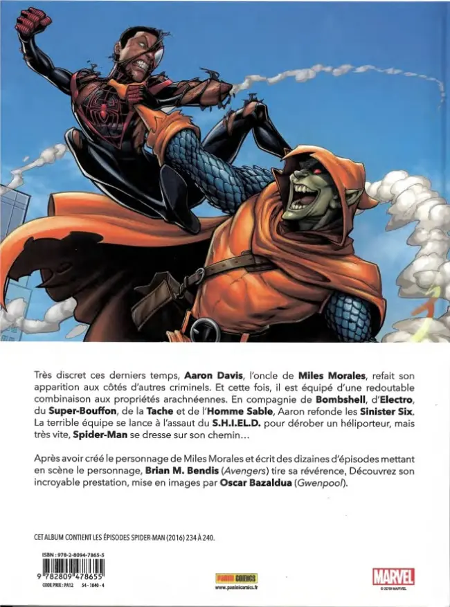 Verso de l'album Spider-Man - Le retour des Sinister Six