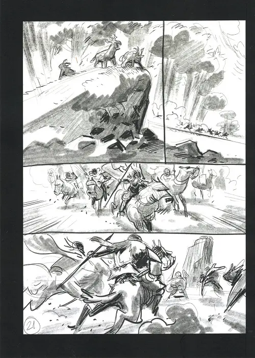 Verso de l'album Brigada #3 Storyboard