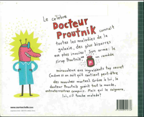 Verso de l'album Docteur Proutnik