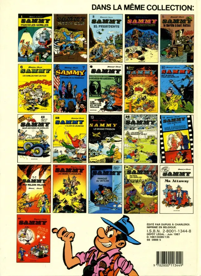 Verso de l'album Sammy Tome 16 Ku-Klux-Klan