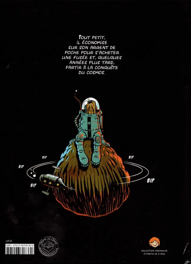 Verso de l'album Le carnet de voyage intergalactique de Robert Thomas'Tomate