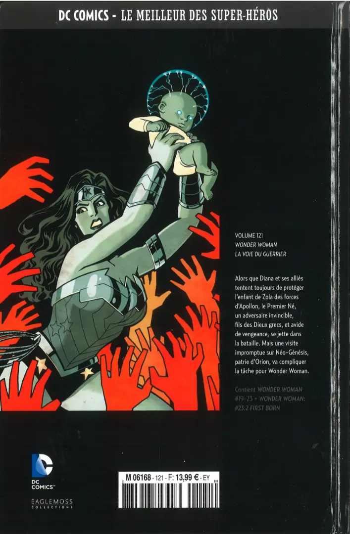 Verso de l'album DC Comics - Le Meilleur des Super-Héros Volume 121 Wonder Woman - La Voie du Guerrier