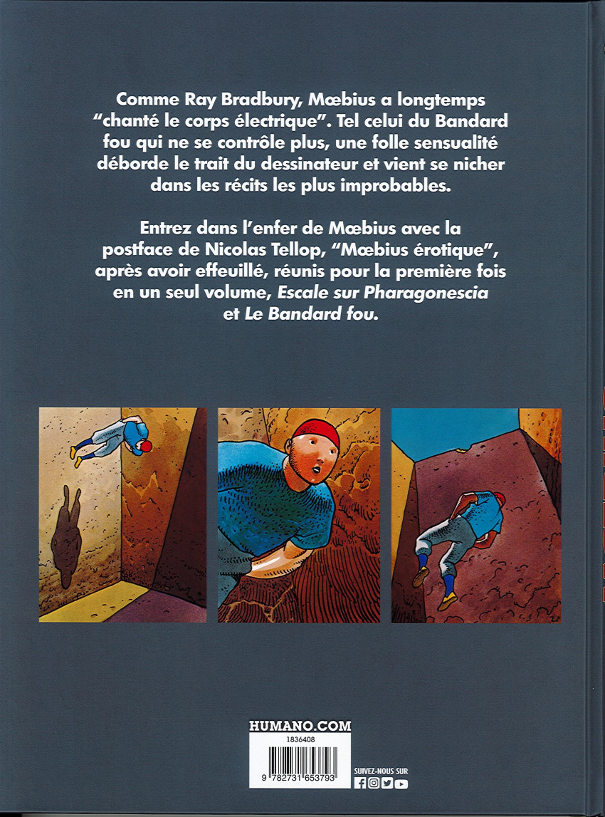 Verso de l'album Moebius œuvres Escale sur Pharagonescia - Le bandard fou