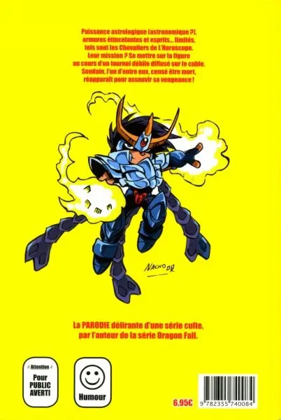 Verso de l'album Les Chevaliers de l'horoscope Tome 1
