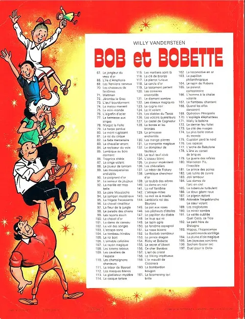 Verso de l'album Bob et Bobette Tome 129 La princesse enchantée