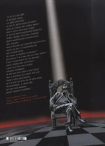Verso de l'album Apocalypse Mania Le Cycle des Lumières