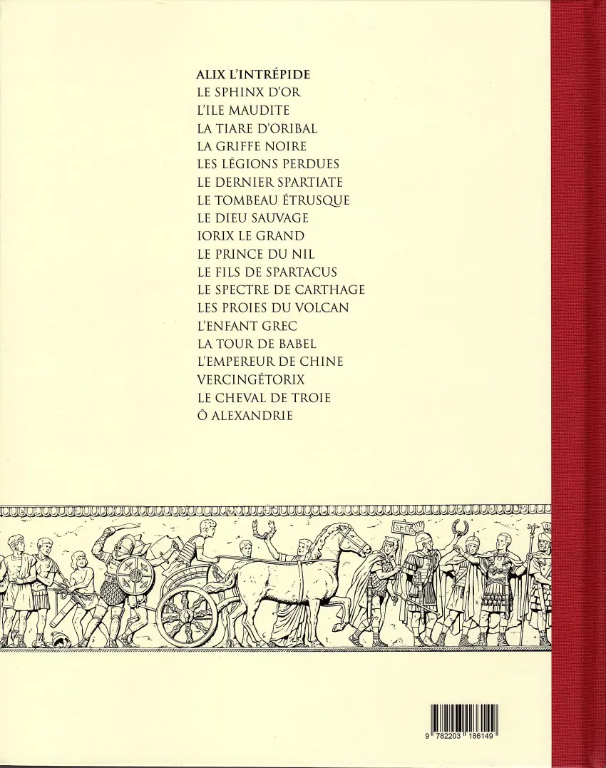 Verso de l'album Alix Tome 1 Alix l'intrépide