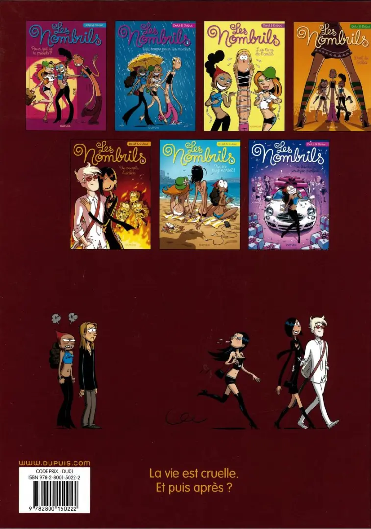 Verso de l'album Les Nombrils Tome 5 Un couple d'enfer