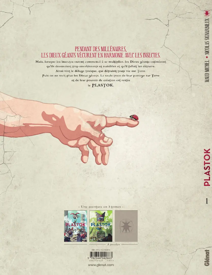 Verso de l'album Plastok 1 L'empoisonnement