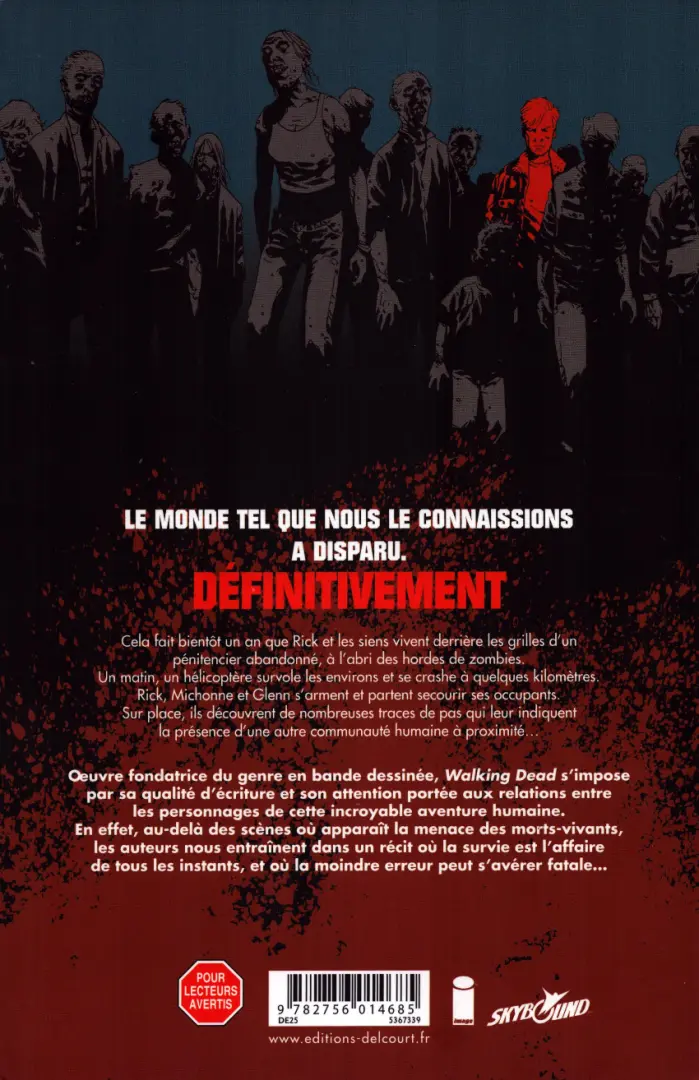 Verso de l'album Walking Dead Tome 5 Monstrueux