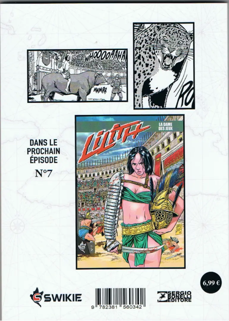 Verso de l'album Lilith N° 6 Le roi des singes
