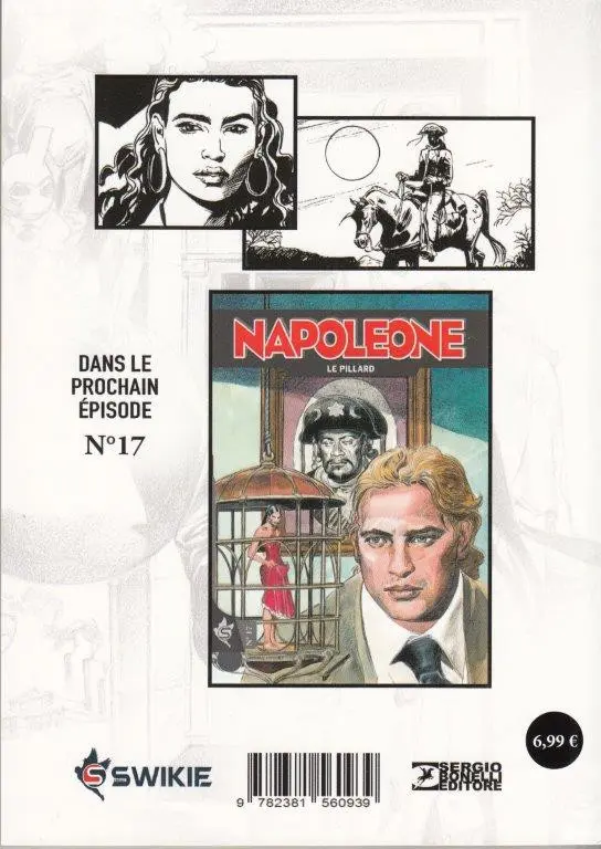 Verso de l'album Napoleone N° 16 Les voix derrière les murs