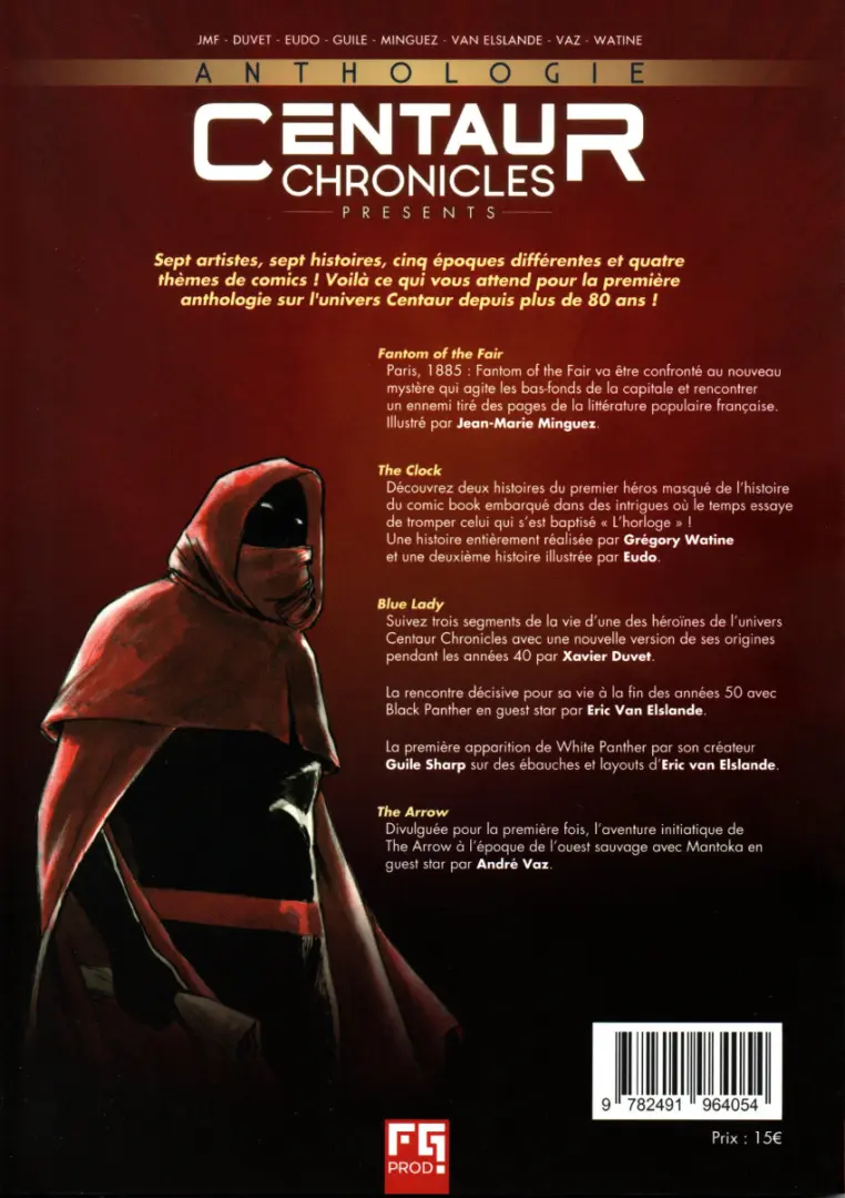 Verso de l'album Centaur Chronicles presents Tome 3 Anthologie