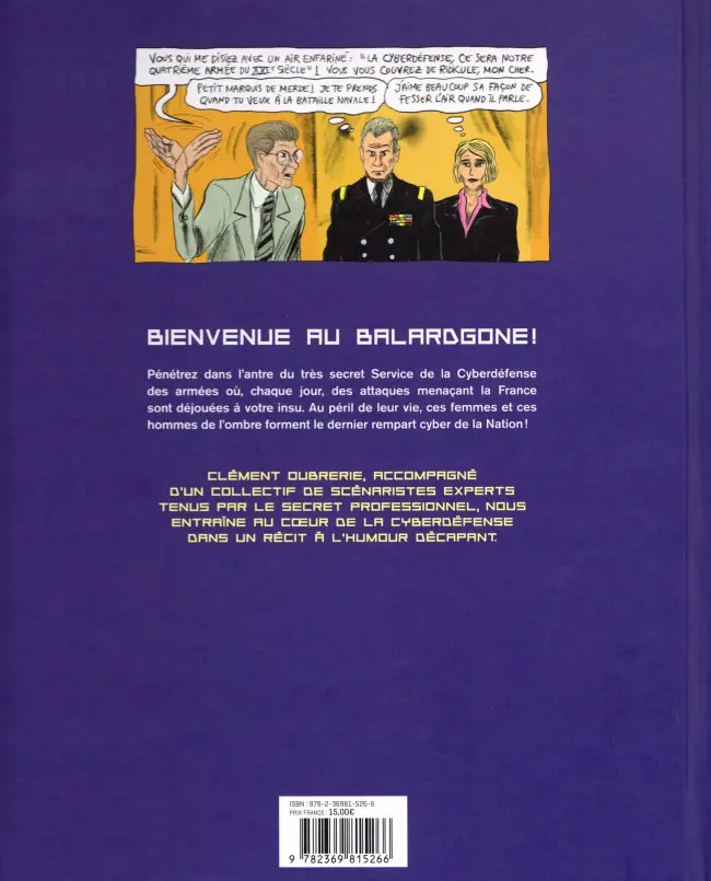 Verso de l'album Cyberfatale Si ça sort, on est morts.