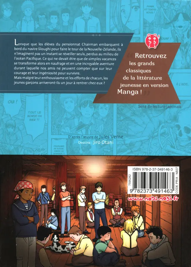 Verso de l'album Deux ans de vacances Tome 1