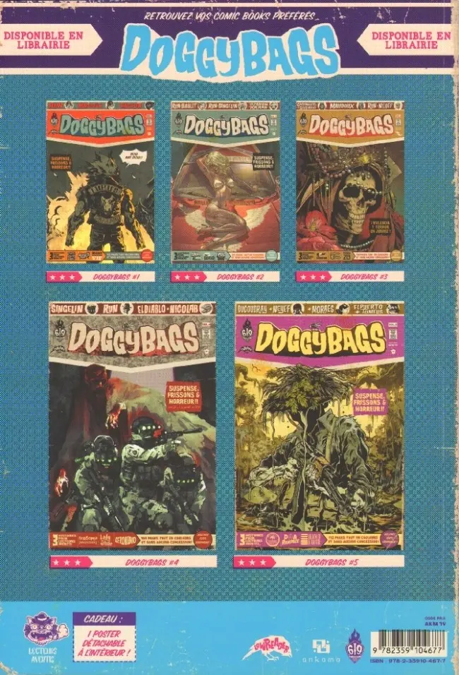 Verso de l'album Doggybags présente Tome 1 South central stories