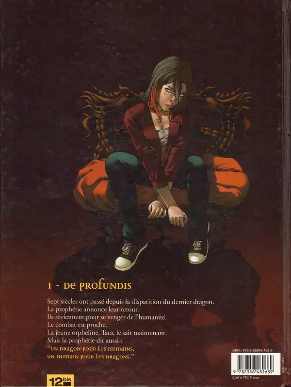 Verso de l'album Dragon Eternity Tome 1 De profundis