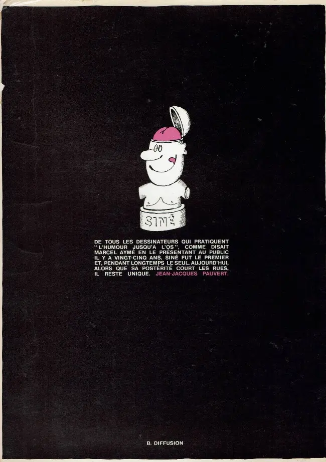 Verso de l'album Érotissiné