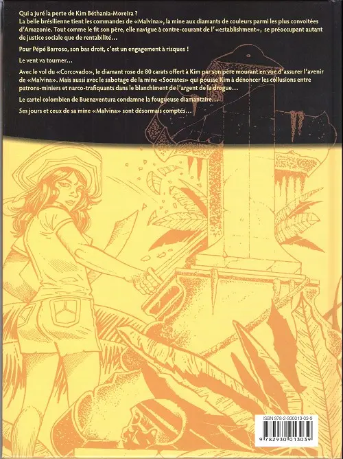 Verso de l'album L'Étoile du sud Requiem pour Malvina